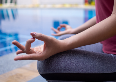 woman in yoga pose