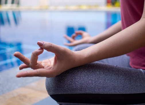 woman in yoga pose