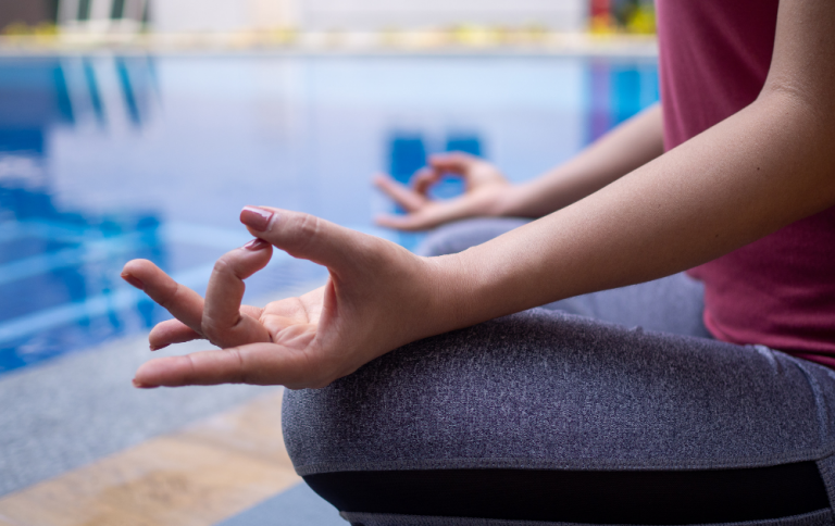 woman in yoga pose