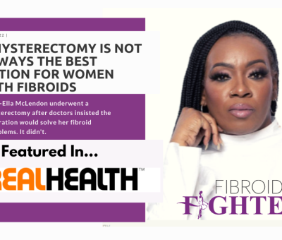Coach Ella Fibroid Ambassador in Real Health Magazine