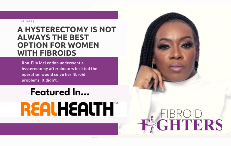 Coach Ella Fibroid Ambassador in Real Health Magazine