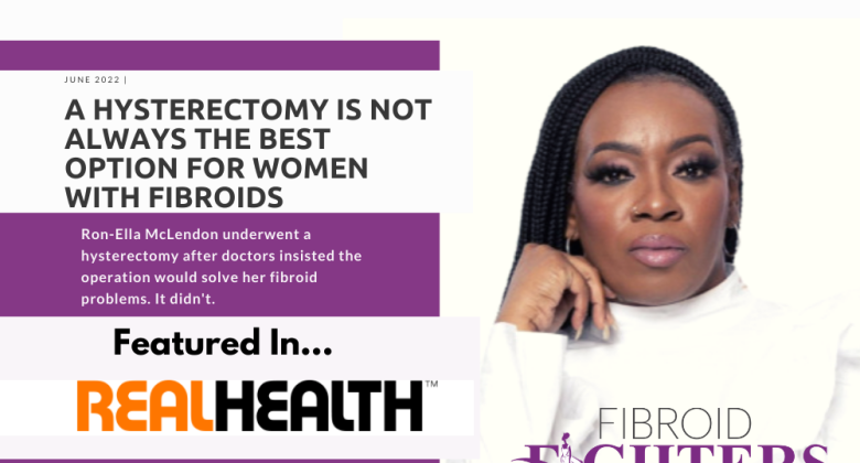 Coach Ella Fibroid Ambassador in Real Health Magazine