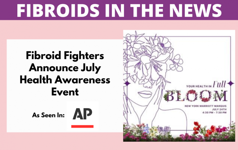 Associated Press reports on Fibroid Fighters Annual Health Event "Health in Full Bloom"
