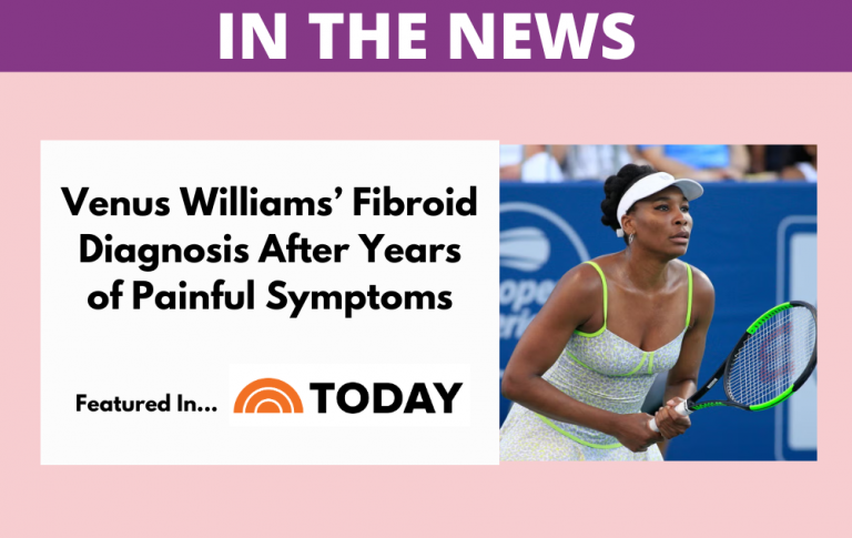 Venus Williams Fibroid Diagnosis Reported in Today Show