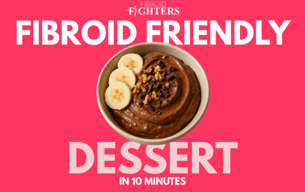 Fibroid-Friendly Dessert Walnut and Dark Chocolate Banana Nice Cream