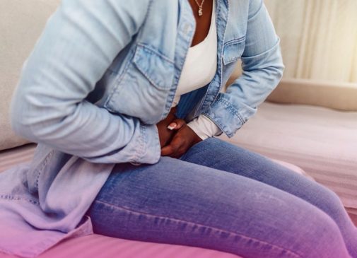 Woman with fibroids