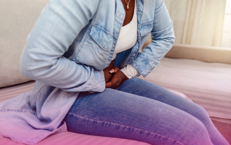 Woman with fibroids